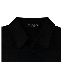 Multicolor Silk Button Down Collared T-shirt