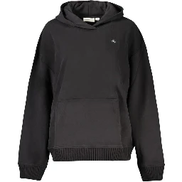 Black Cotton Sweatshirt