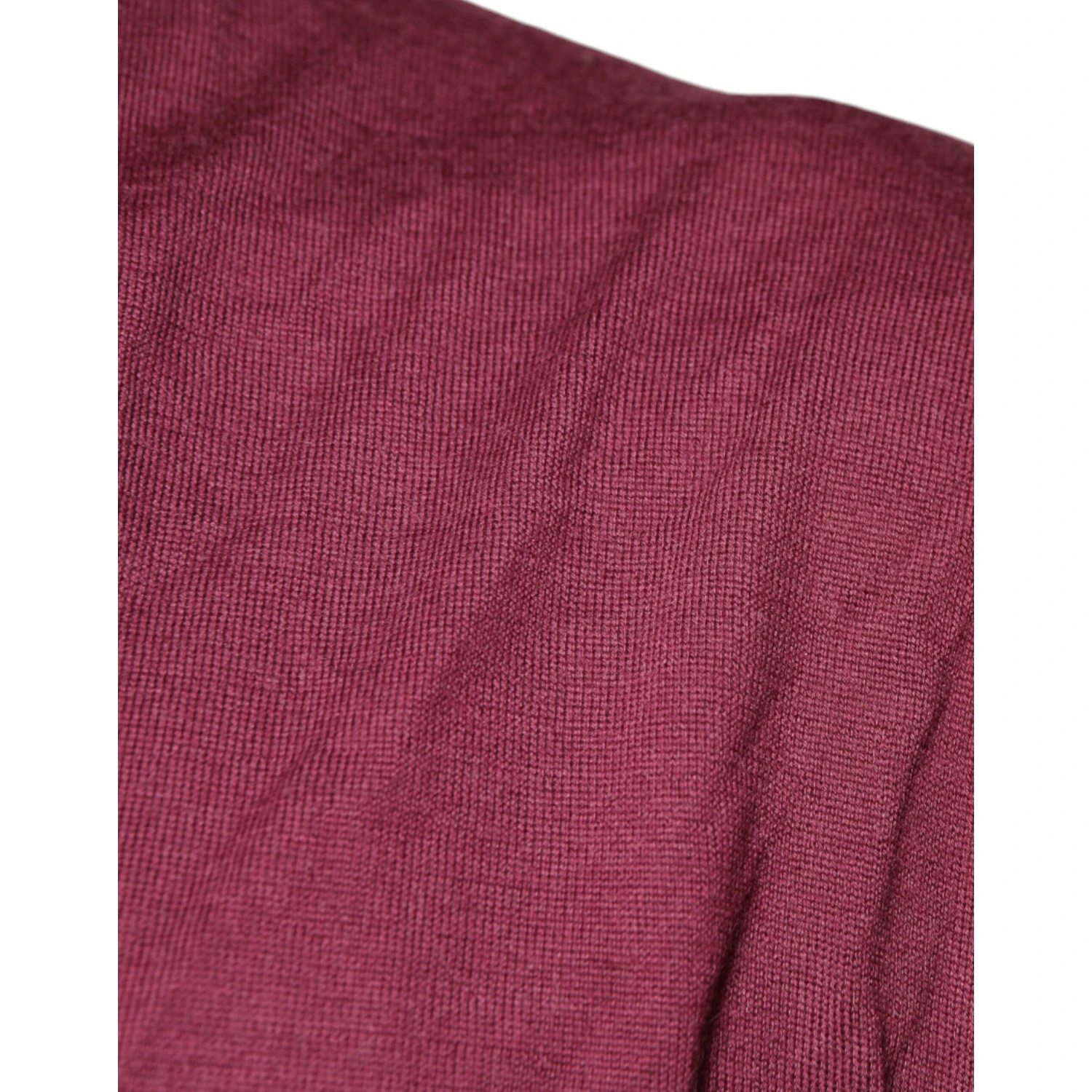 Maroon Cashmere V-neck Men Pullover Sweater