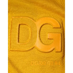 Mustard Embossed Logo Crew Neck T-shirt