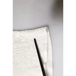 White Long Sleeve Turtleneck Men Pullover Sweater