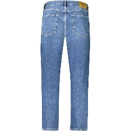 Blue Cotton Jeans Denim