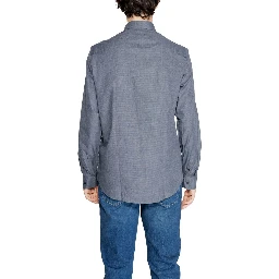 Blue Cotton Dress Shirt