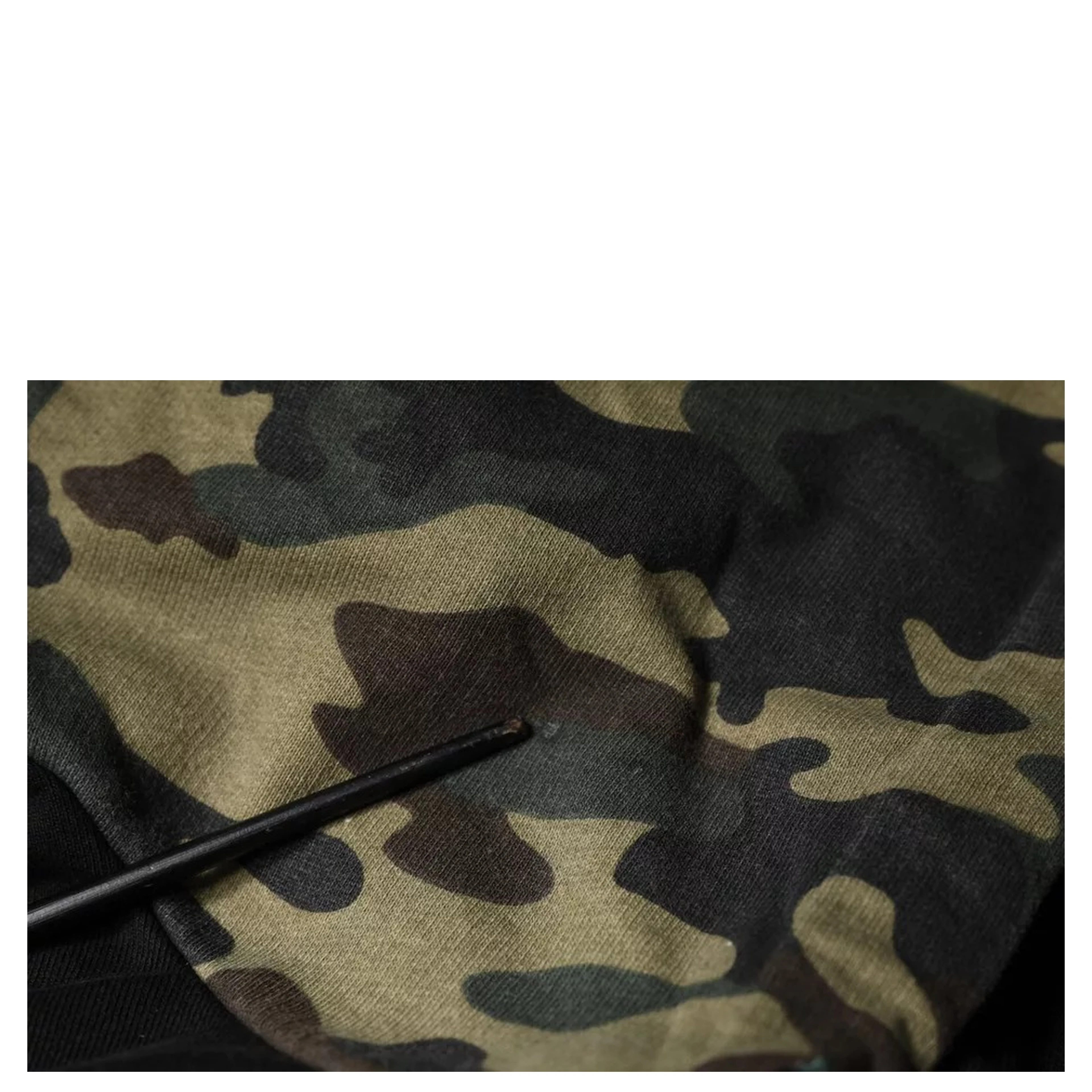 Black Camouflage Hooded Sweatshirt Sweater