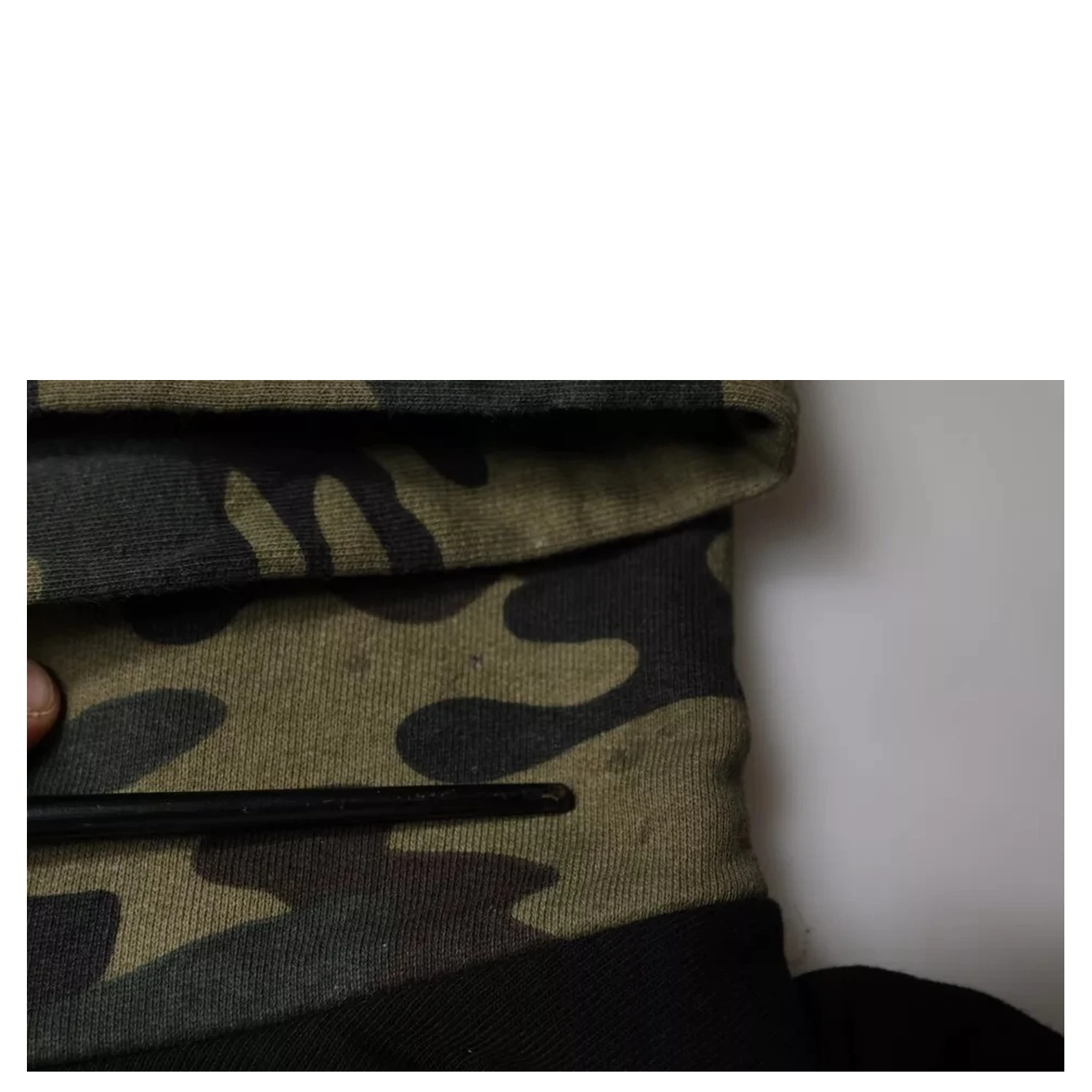 Black Camouflage Hooded Sweatshirt Sweater