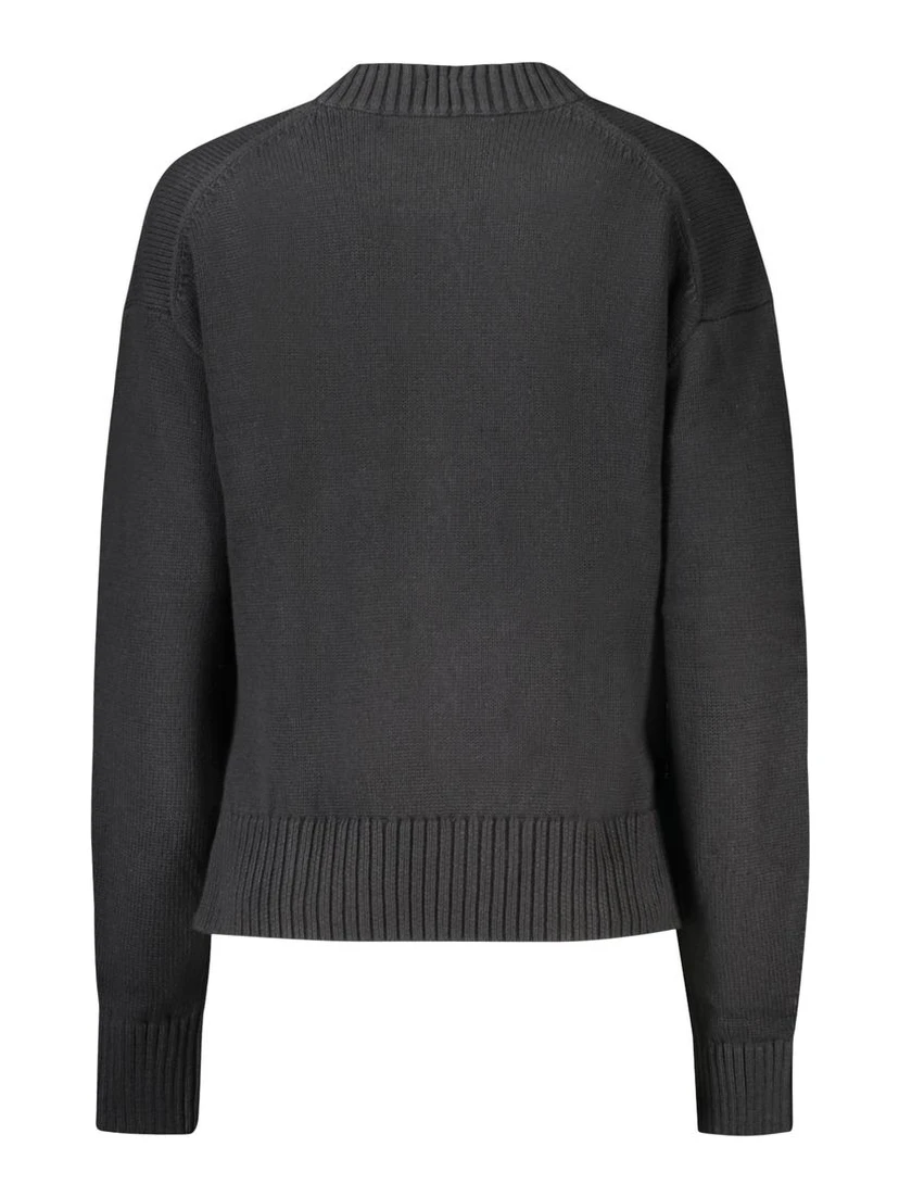 Black Cotton Sweater