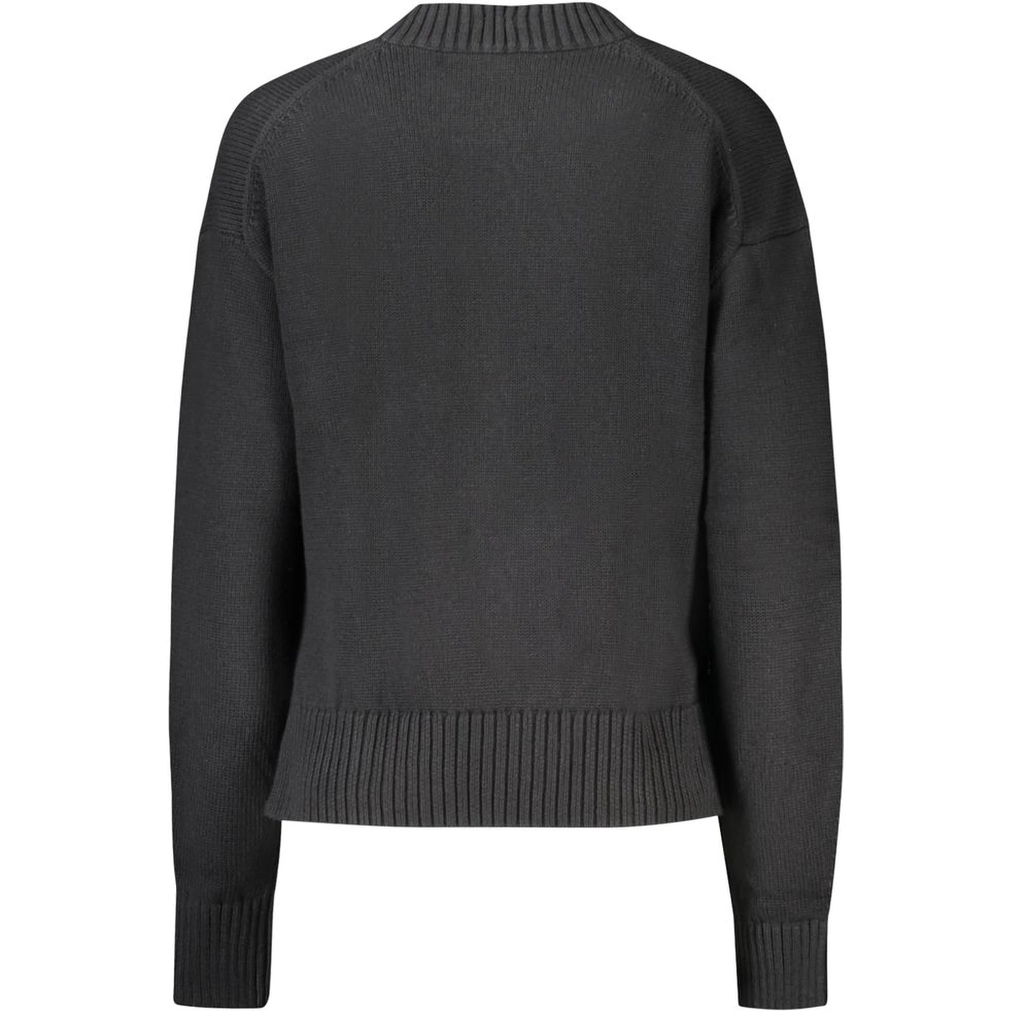 Black Cotton Sweater