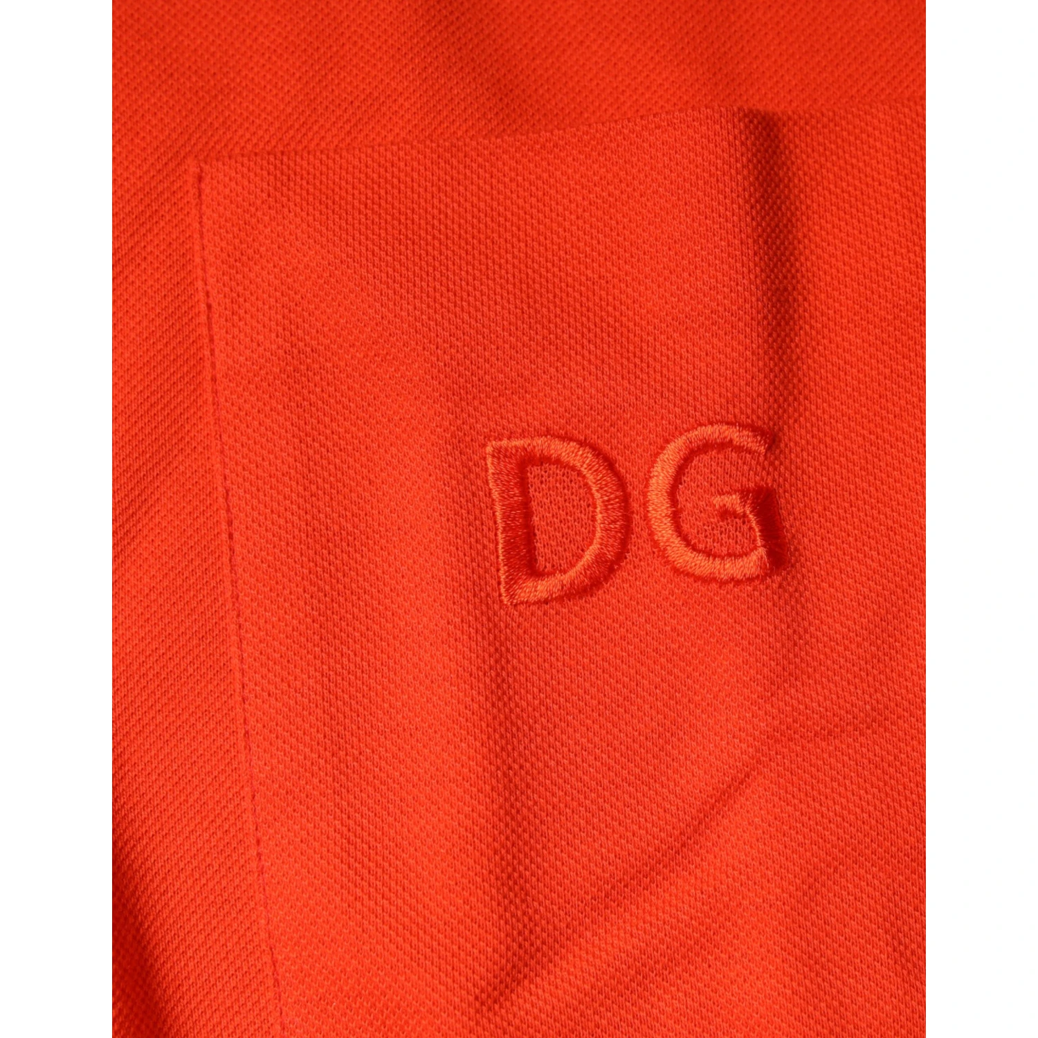 Orange Cotton Button Down Casual Polo Shirt