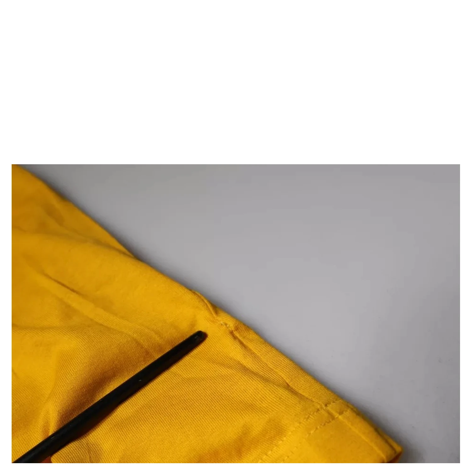 Mustard Embossed Logo Crew Neck T-shirt