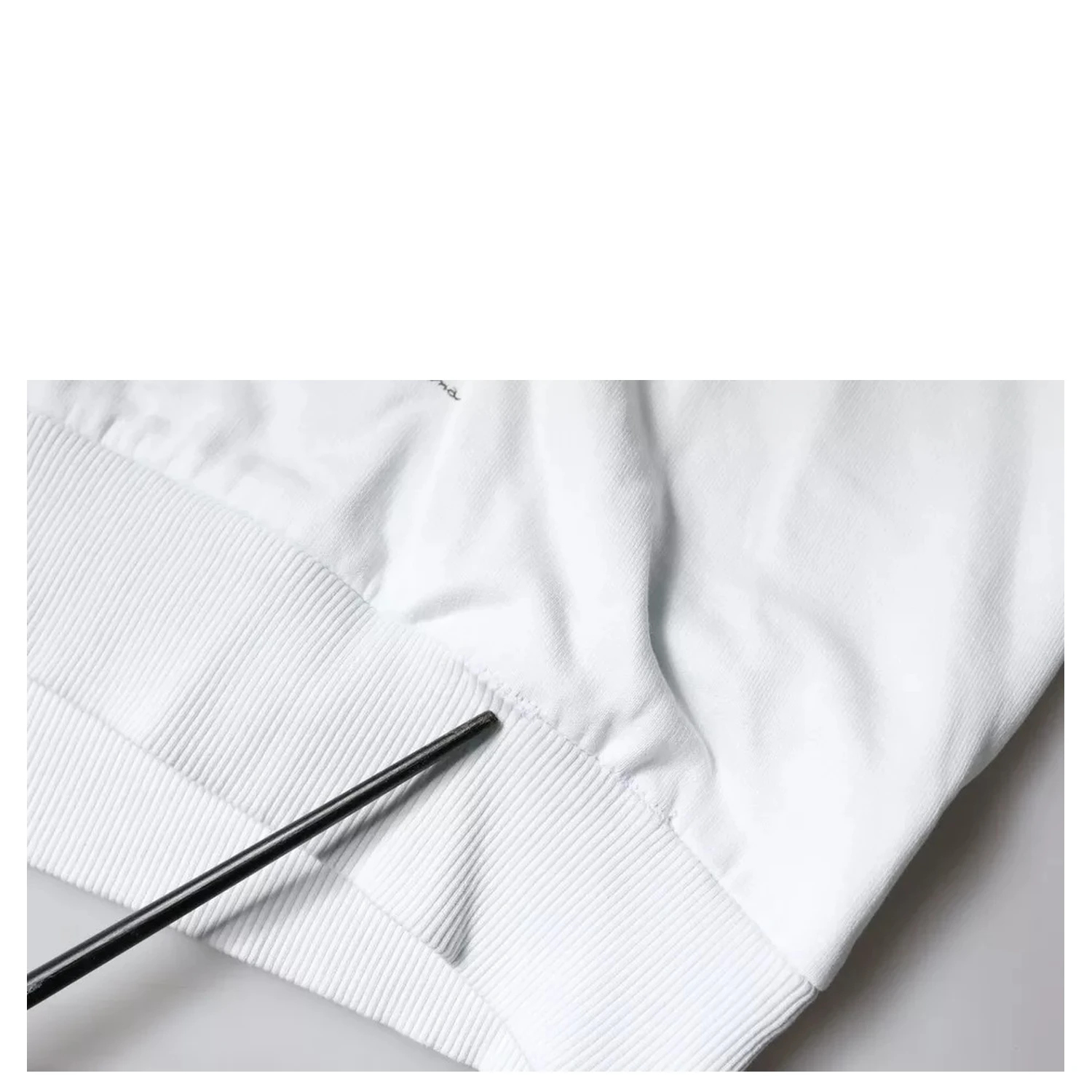 White Caesar Cotton Hooded Pullover Sweater