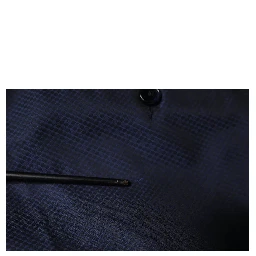Blue Polyester Formal Tuxedo Pants