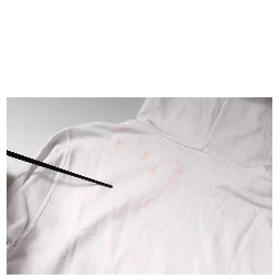 White Caesar Cotton Hooded Pullover Sweater