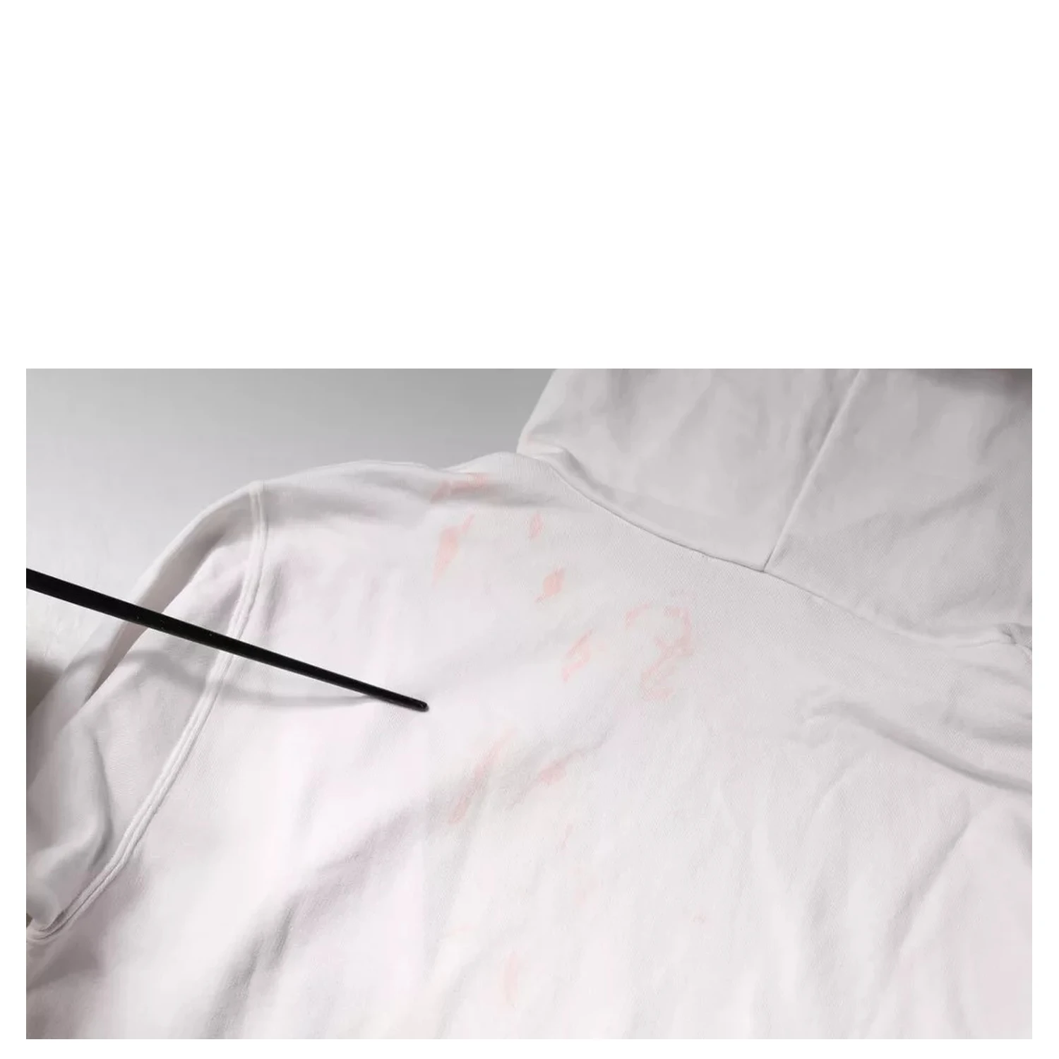 White Caesar Cotton Hooded Pullover Sweater