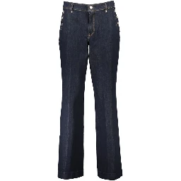 Blue Cotton Jeans Denim
