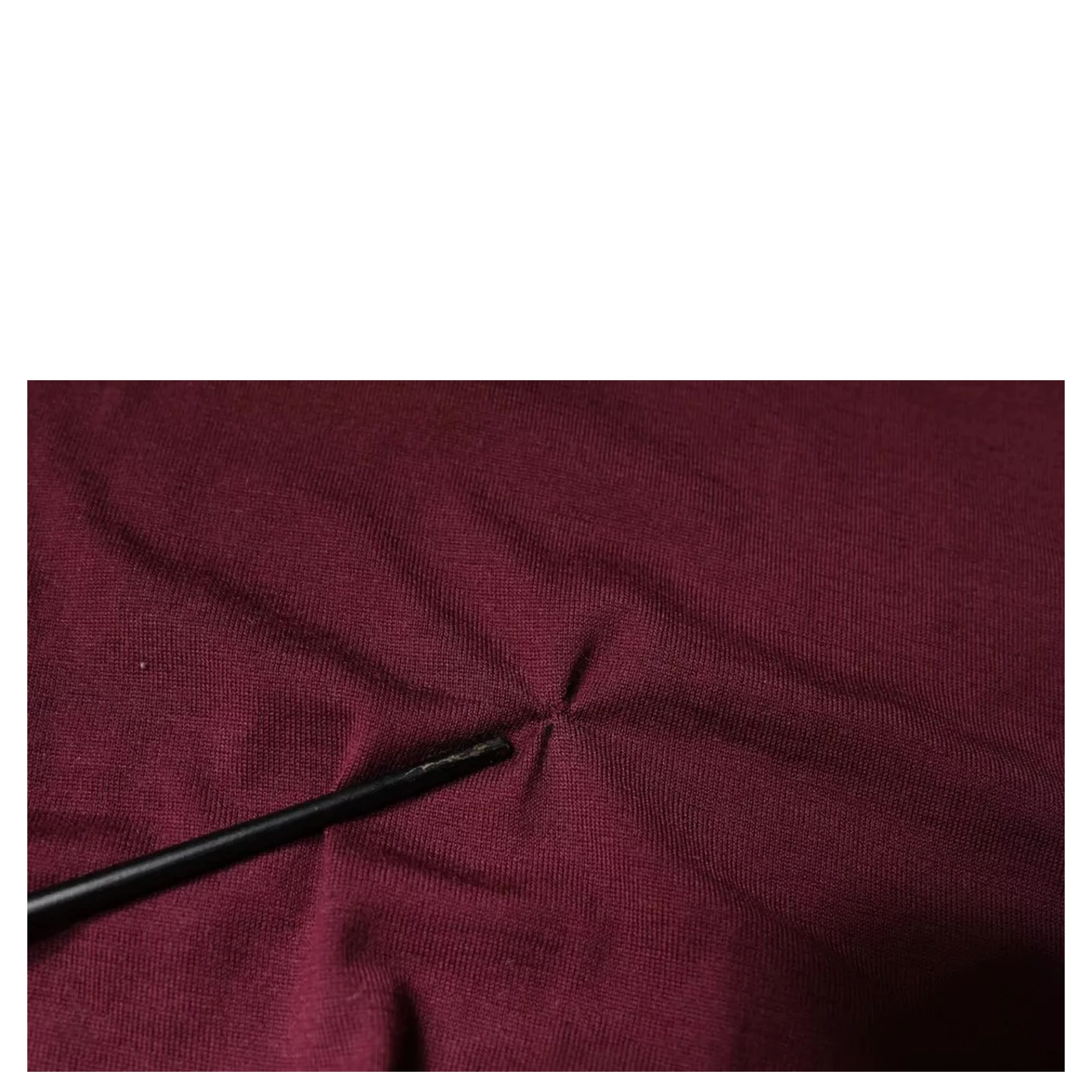 Maroon Cashmere V-neck Men Pullover Sweater