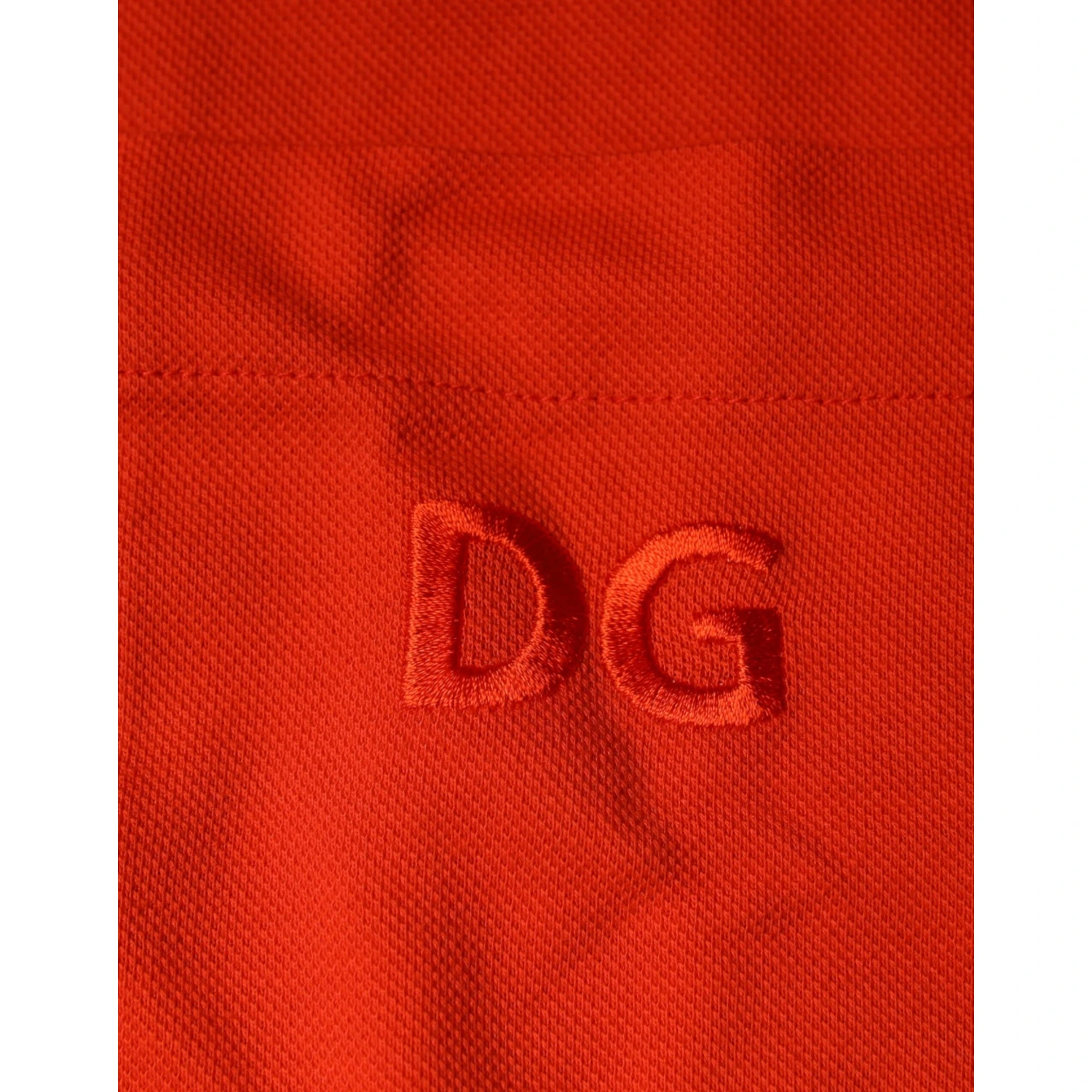 Orange Cotton Button Down Casual Polo Shirt