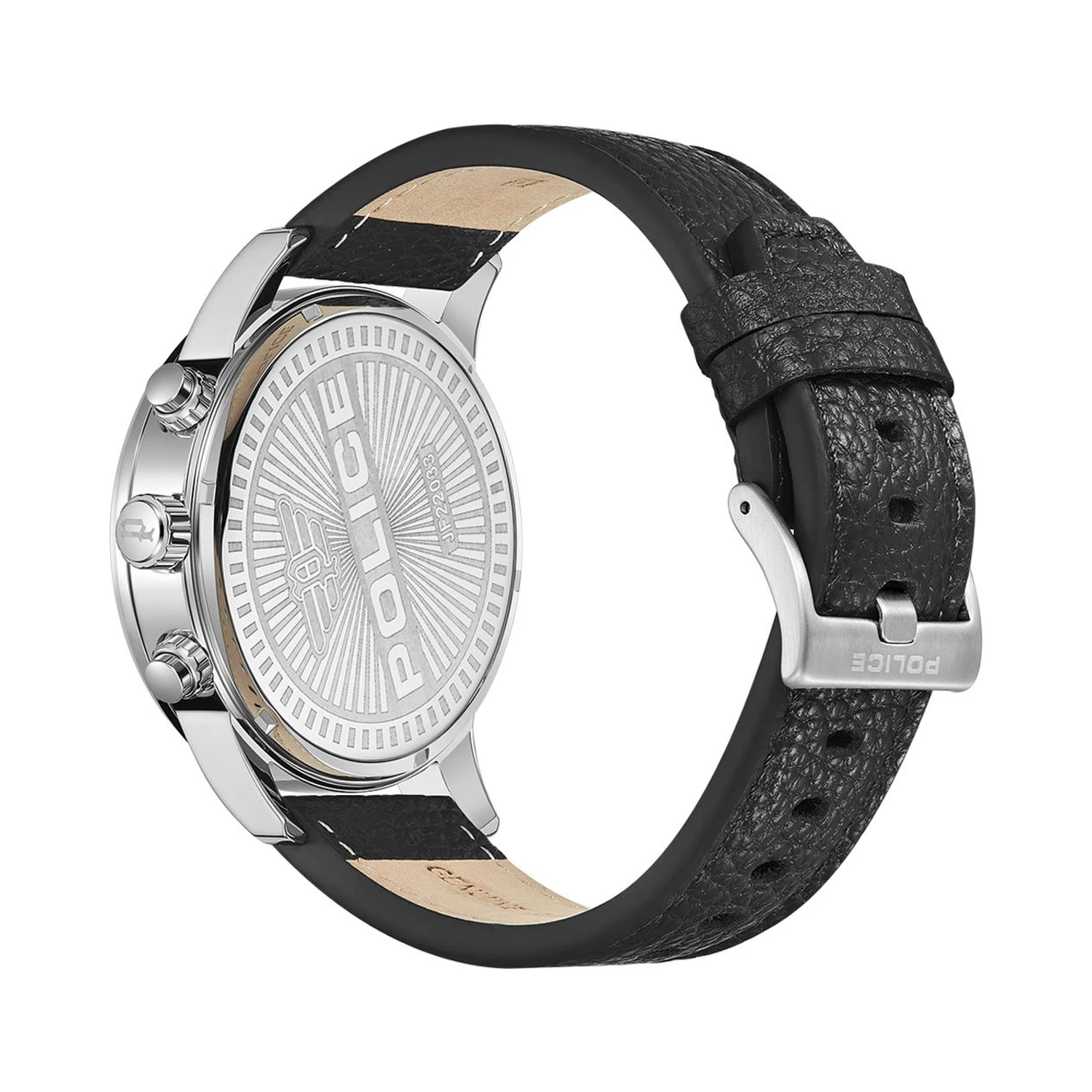 Black Leather Dress Watch