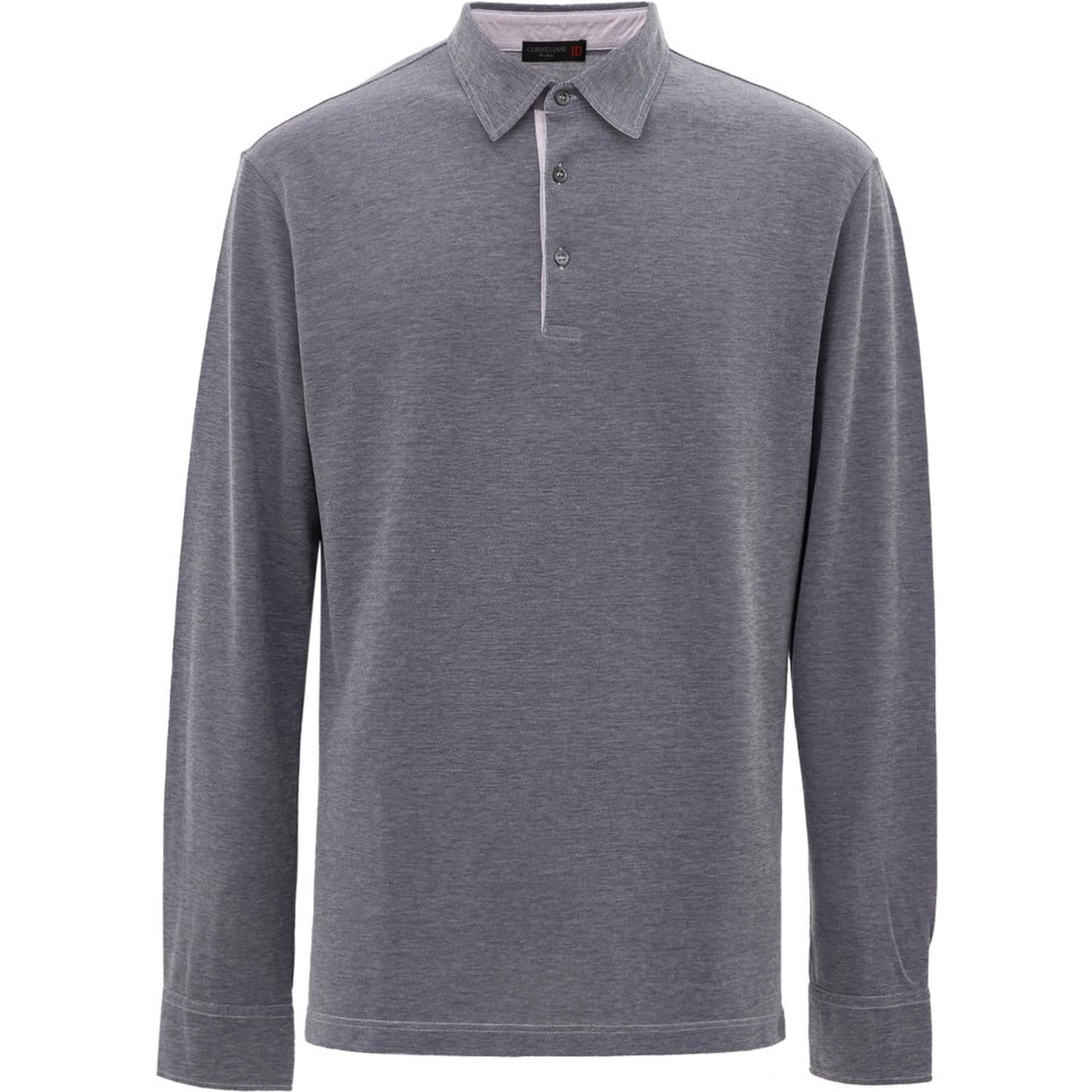 Blue Cotton Polo Shirt