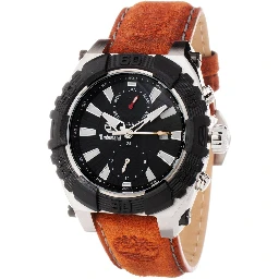 Brown Leather Dress Watch