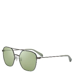 Green Metal Sunglasses