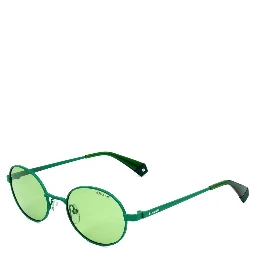 Green Metal Sunglasses