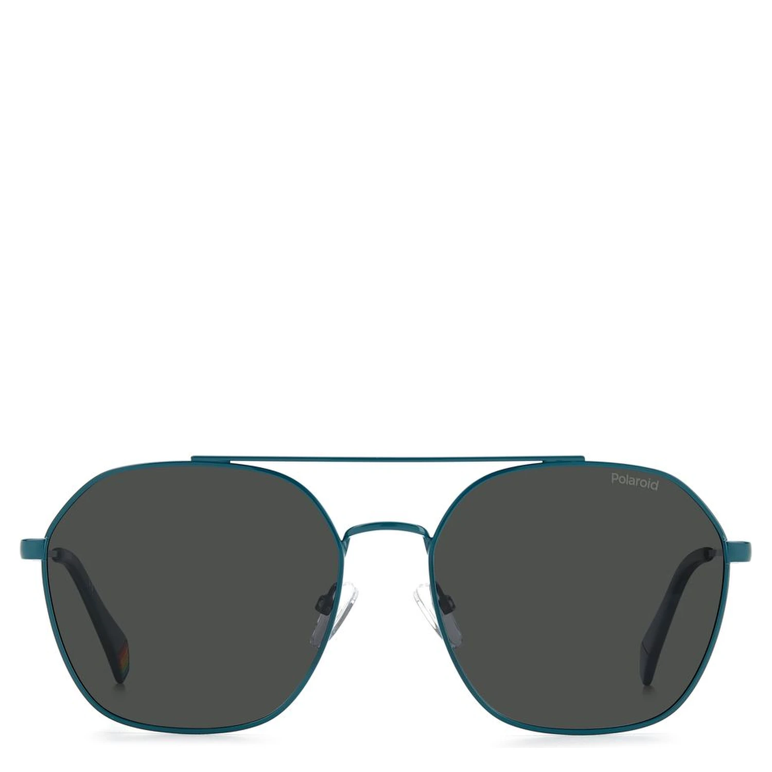 Blue Stainless Steel Sunglasses