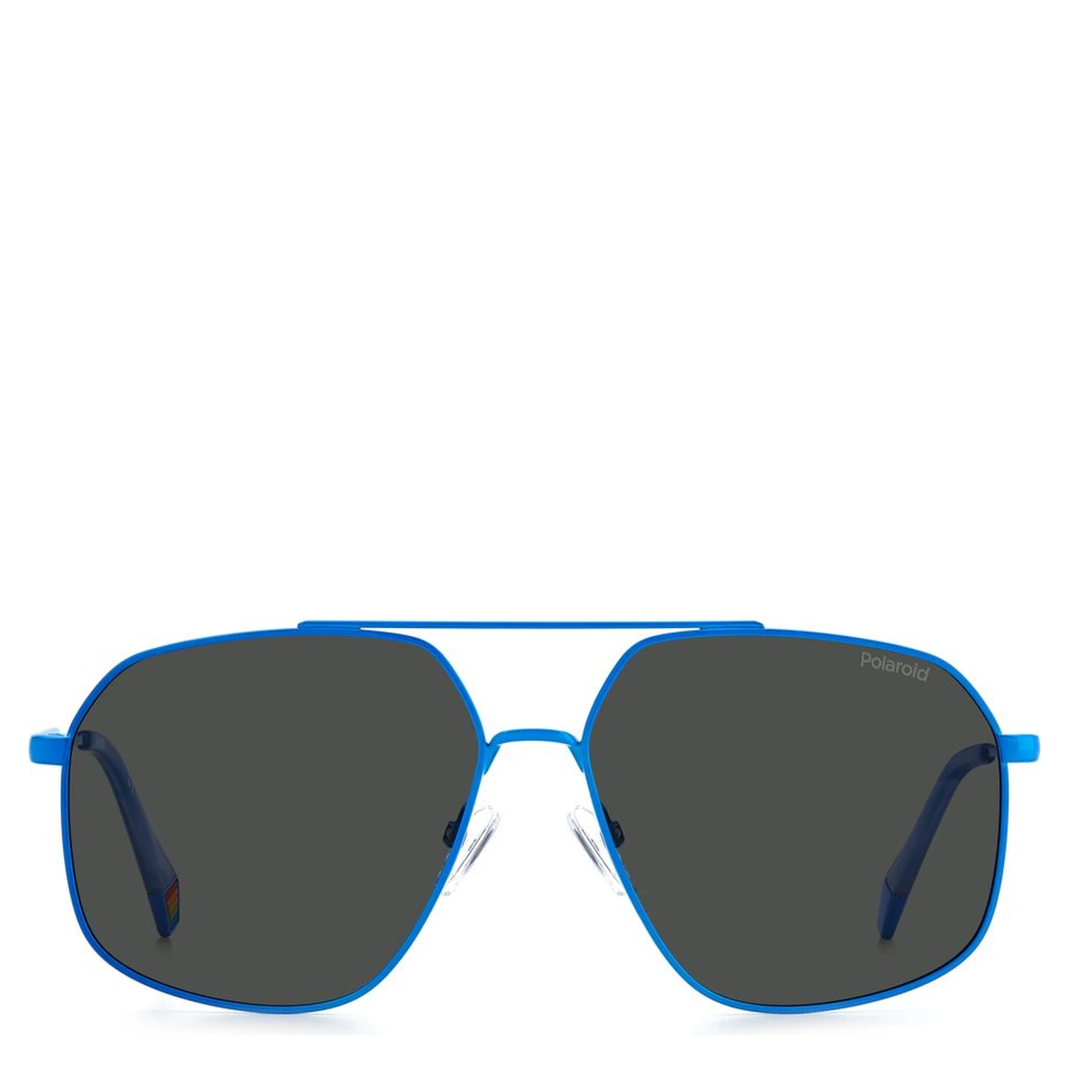 Blue Stainless Steel Sunglasses