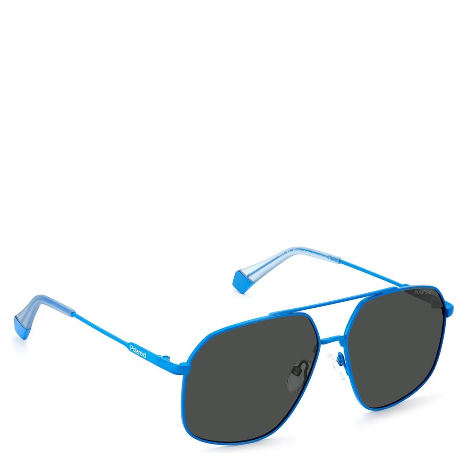Blue Stainless Steel Sunglasses