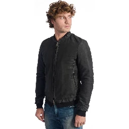 Gray Lambskin Jackets & Coat