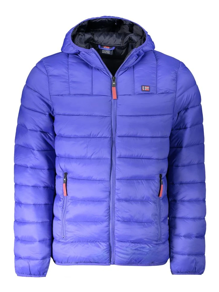 Blue Polyamide Jackets & Coat