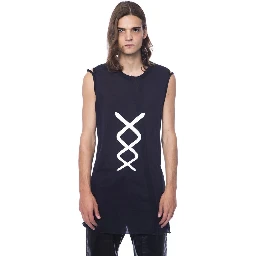 قميص داخلي أسود من القطن