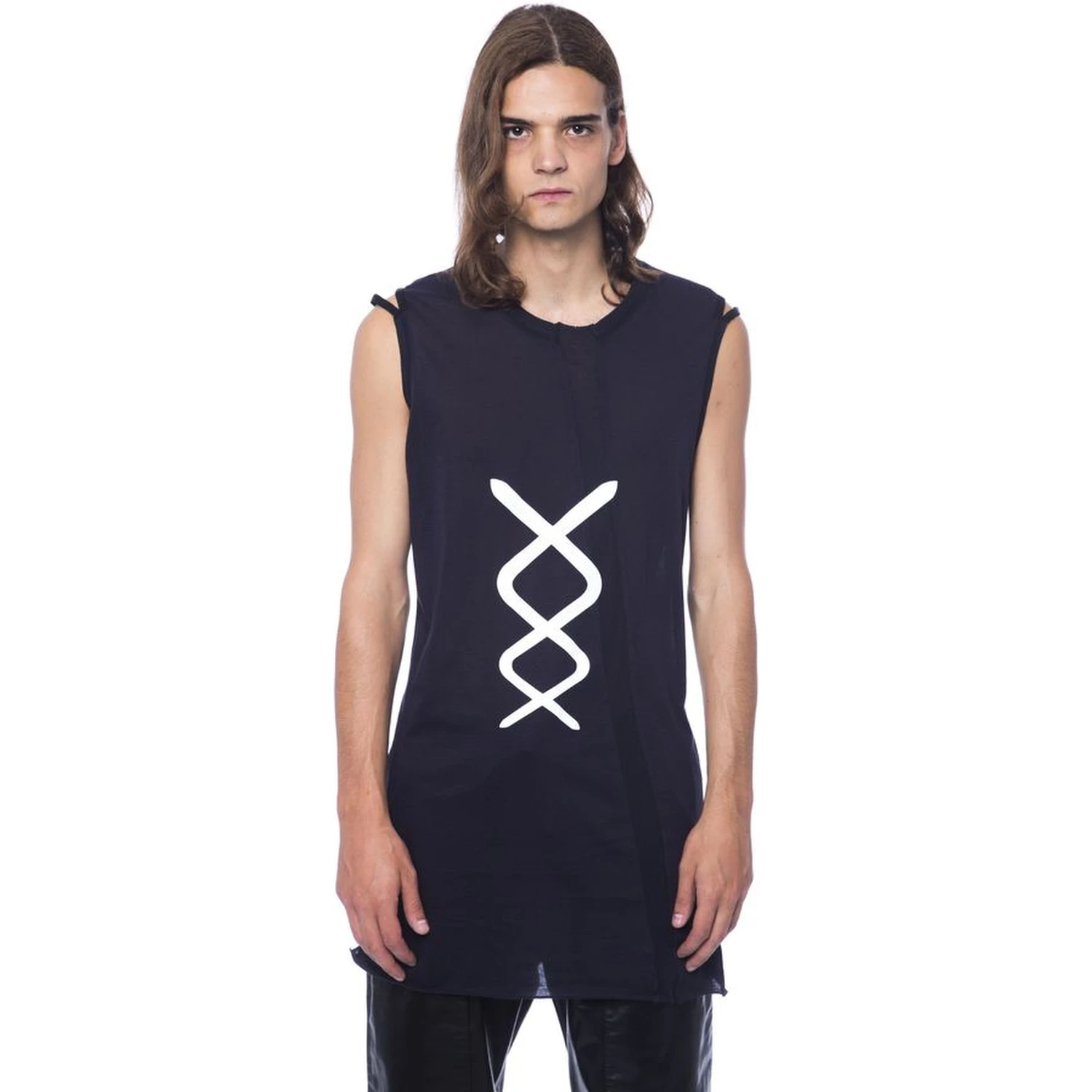 Black Cotton Tank Top