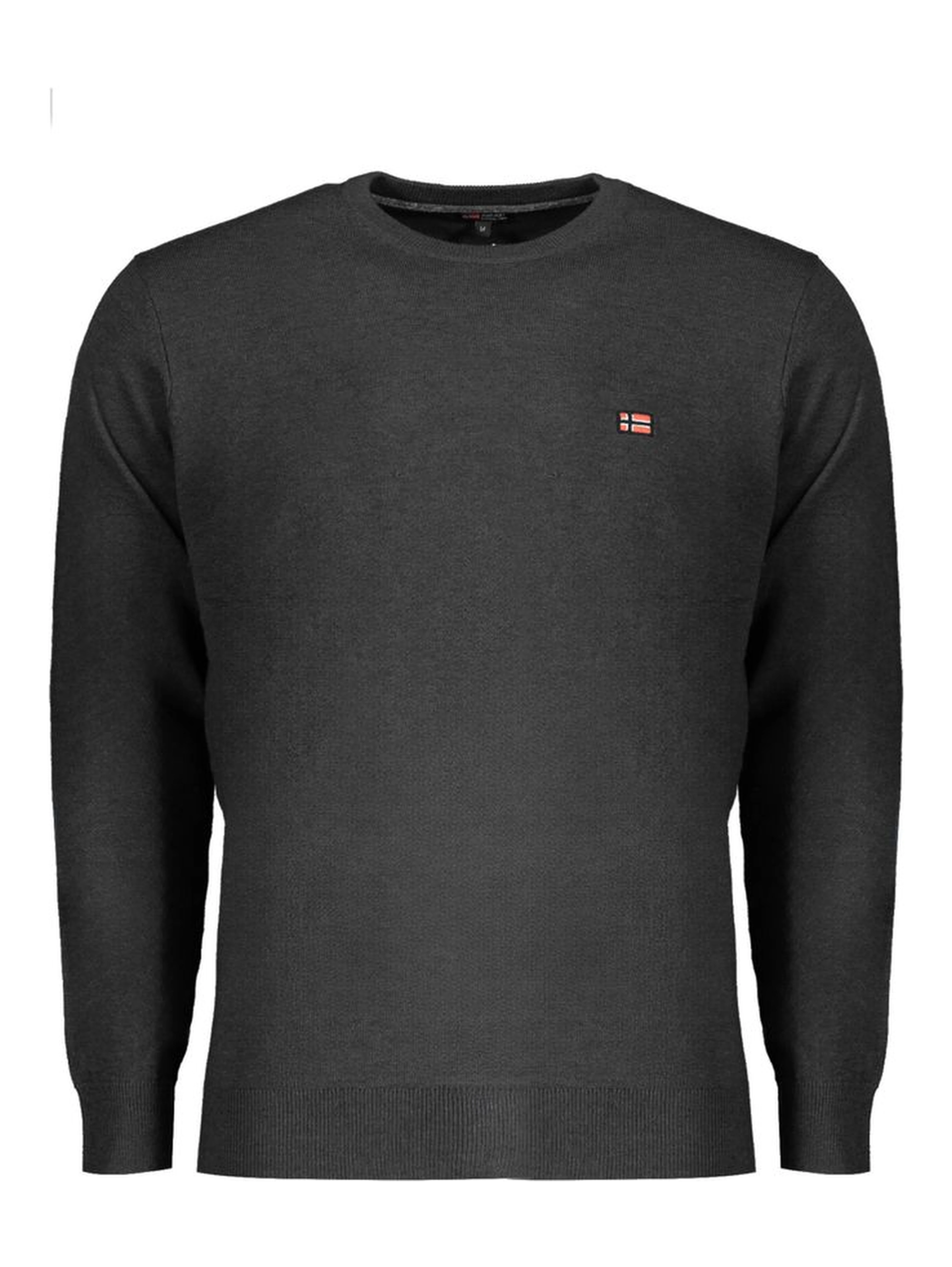 Black Polyester Sweater