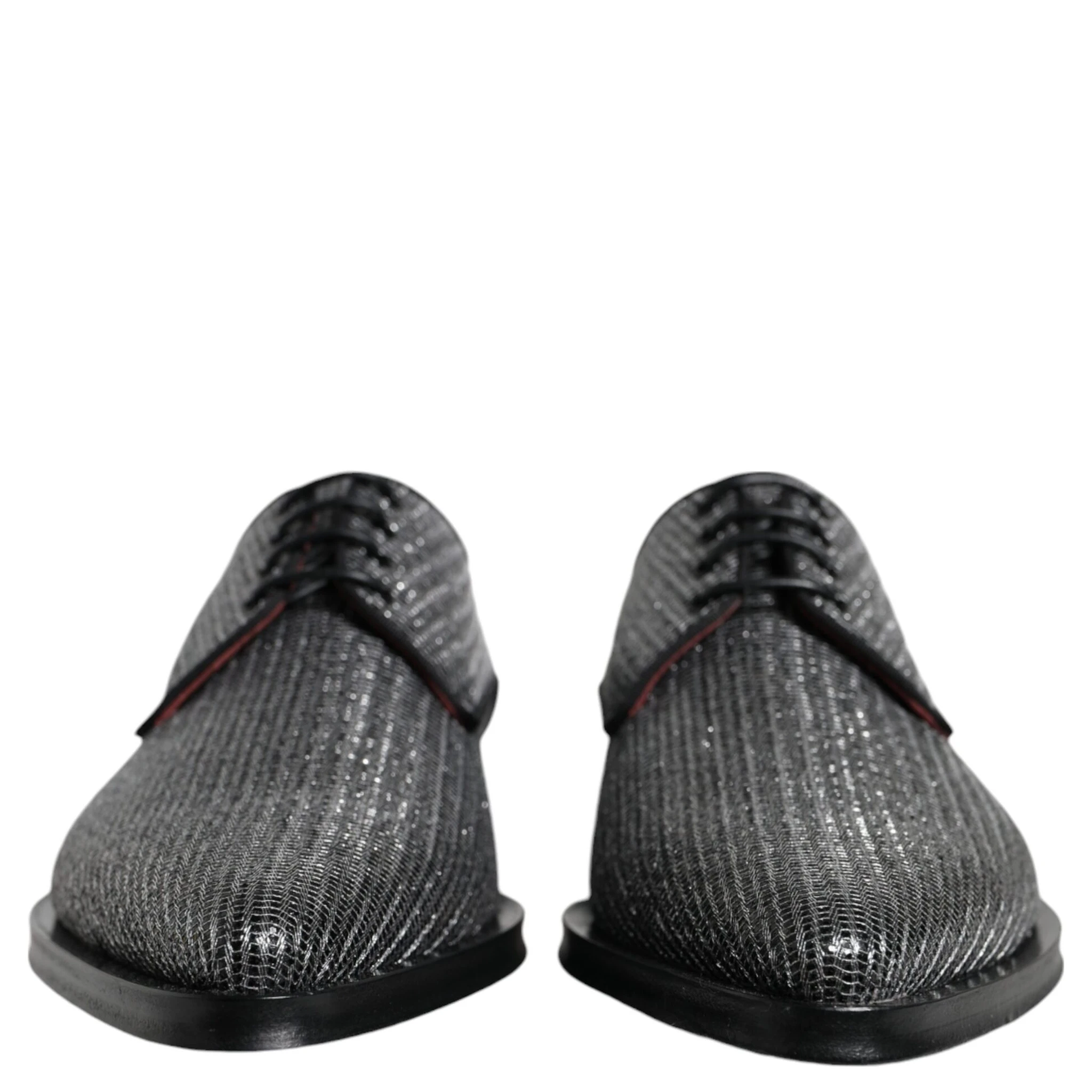 Silver Polyurethane Derby Formal Dress Shoes