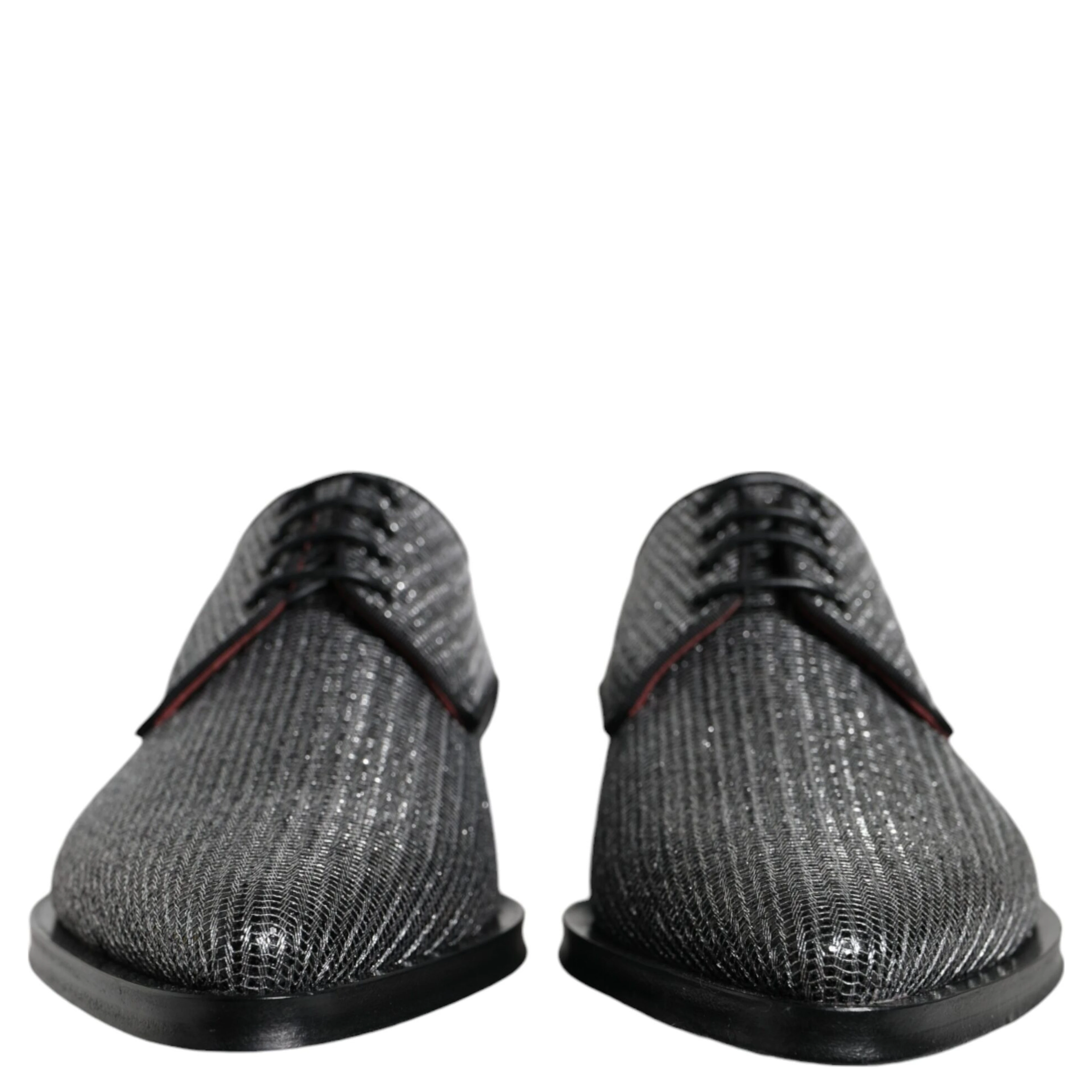 Silver Polyurethane Derby Formal Dress Shoes