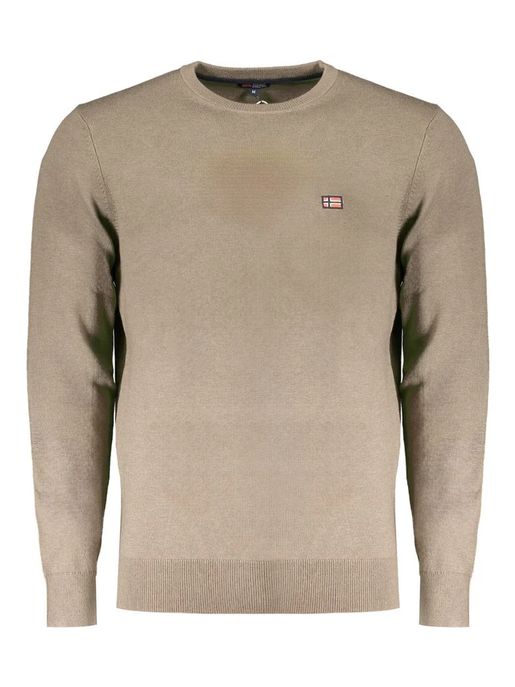 Brown Polyester Sweater