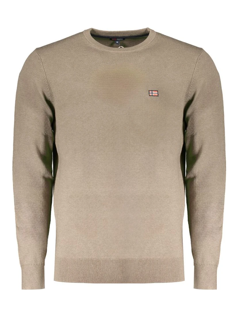 Brown Polyester Sweater