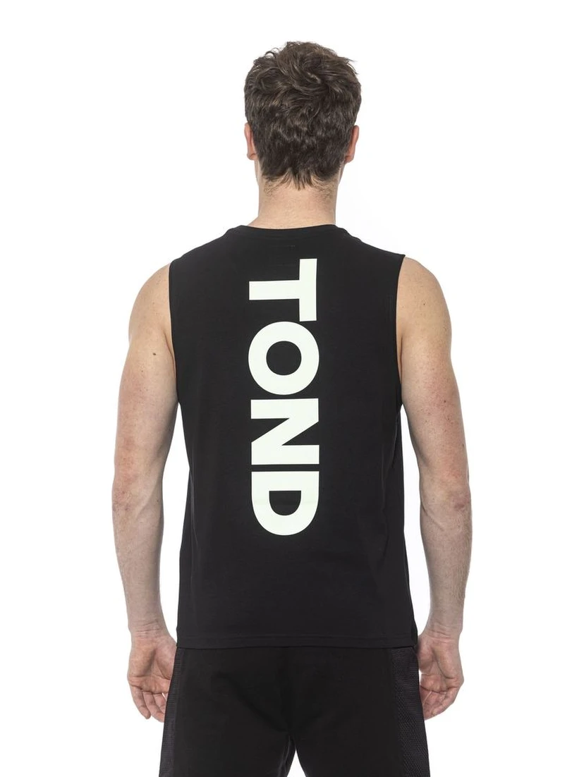 Black Cotton Tank Top