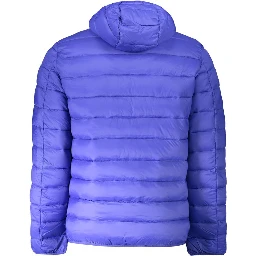 Blue Polyamide Jackets & Coat