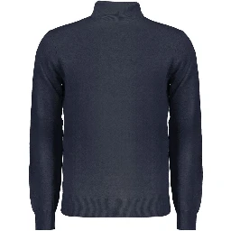Blue Polyester Sweater