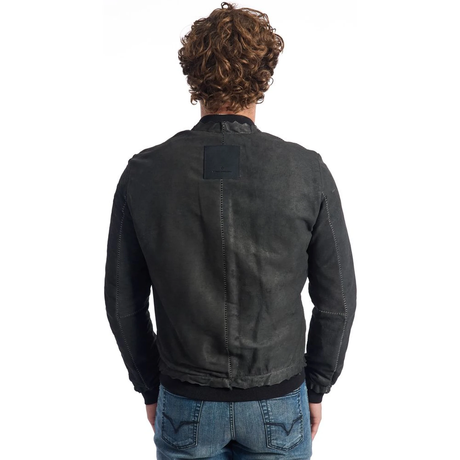 Gray Lambskin Jackets & Coat