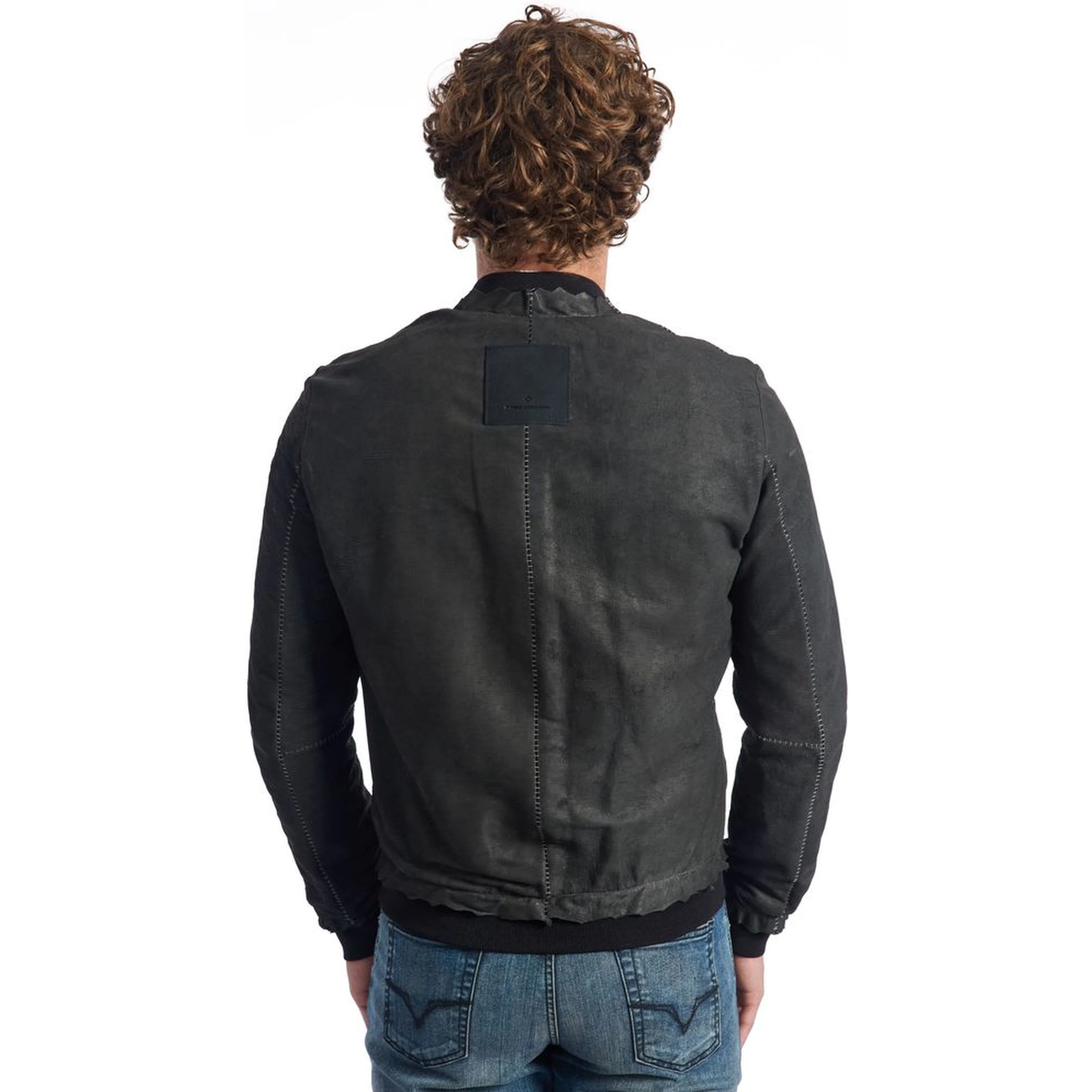 Gray Lambskin Jackets & Coat