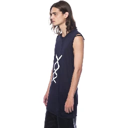 قميص داخلي أسود من القطن