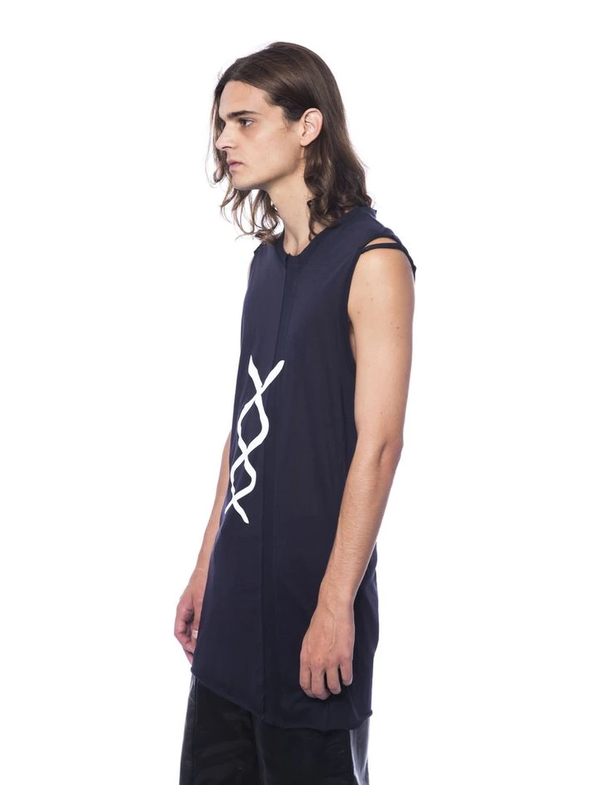 قميص داخلي أسود من القطن