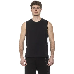 قميص داخلي أسود من القطن