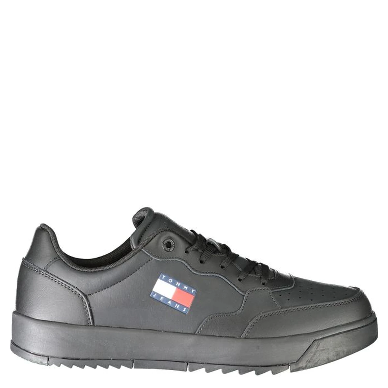 Black Polyester Sneaker