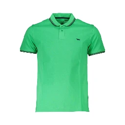 Green Cotton Polo Shirt