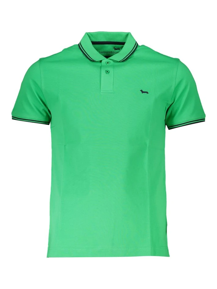 Green Cotton Polo Shirt