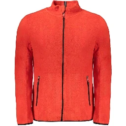 Red Polyester Sweatshirt