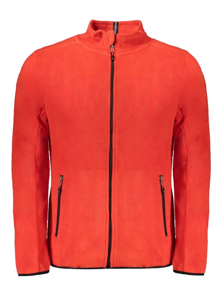 Red Polyester Sweatshirt